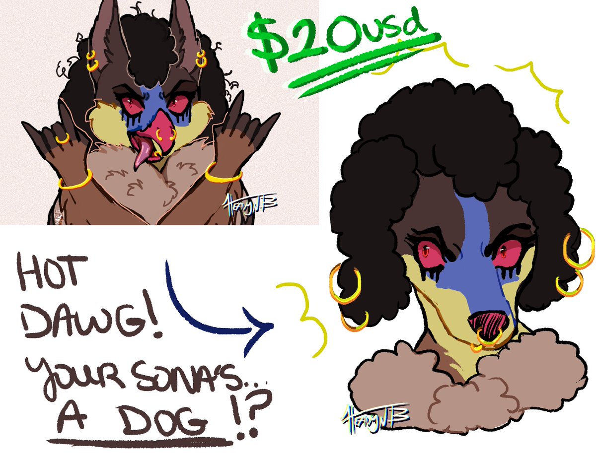 dtnols's tweet photo. for only $20 us.d you can get your very sona DOGGY-FIED! dm if interested

if you can't bu.y, rts + likes help a lot! https://t.co/Ze9pvggIxn