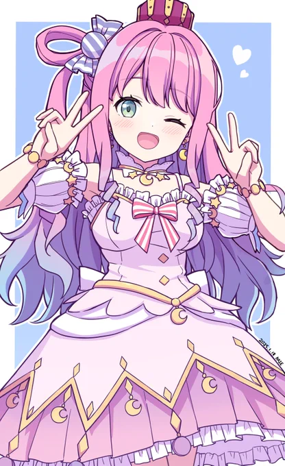 #ルーナートダブルピースなのらね 