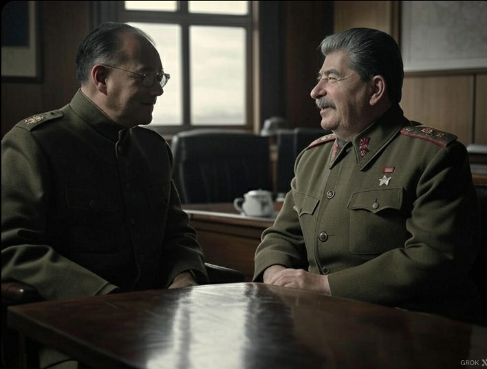 char37447's tweet image. Netaji: Many people keep saying that I got kilĺed by you on the orders of Nehru.
Stalin: on the orders of Nehru ? Haha..
You know Bose what I used to call him ?
Netaji: What ?
Stalin: Political Prost....

Both burst into laughter !

#AImeetsNetajiMystery #GrokAI #NetajiwasAlive