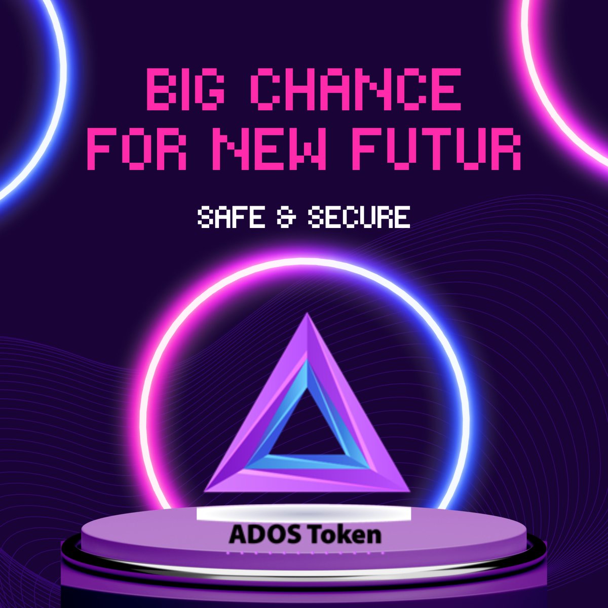 AdosToken's tweet photo. ✨ Your Chance to Shape a New Future! ✨
ADOS Token: Safe & Secure – Your Perfect Next Investment!
🚀 Join us now and seize promising investment opportunities in the world of digital currencies.
💡 The future begins with a step – make your first step with ADOS Token today!

🌐 #ADOS #Investment #Cryptocurrency #SecureFuture