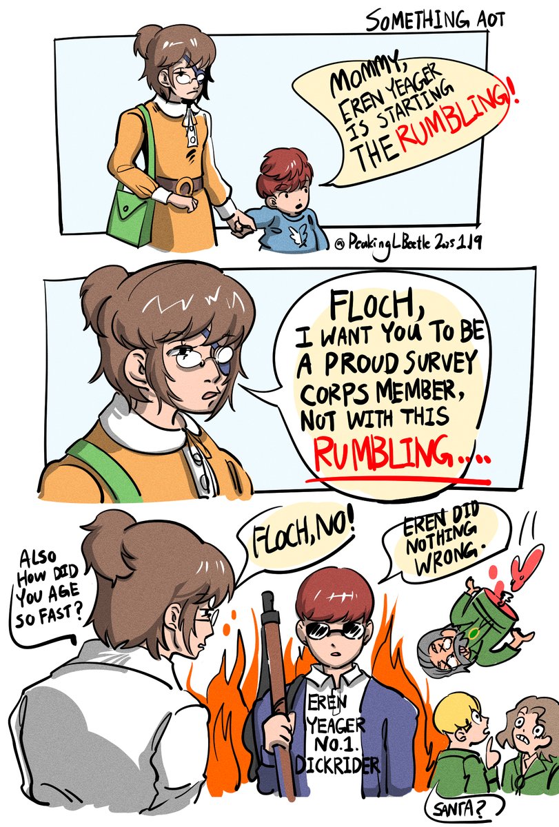 PeakingLbeetle's tweet image. something aot comic
#flohan