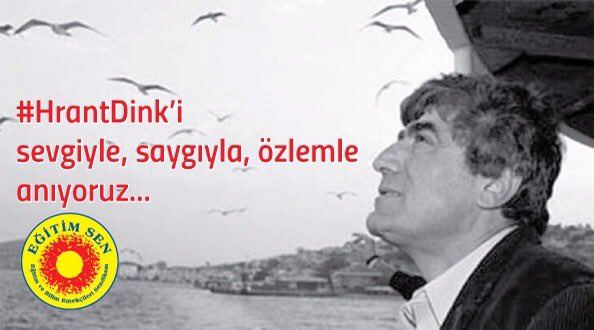 Agos Gazetesi Genel Yayın Yönetmeni #HrantDink’in katledilişinin üzerinden 18 yıl geçti. Bugüne kadar cinayet aydınlatılmadı, adalet yerini bulmadı. Adalet, özgürlük, barış ve demokrasi bu topraklarda yeşerene kadar, “Buradayız ahparig” diyeceğiz!