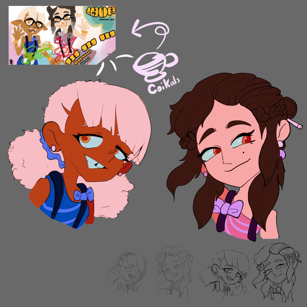 Thinking about my coikals gijinka