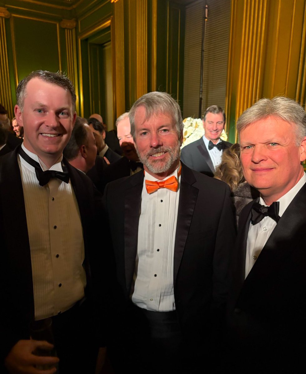 HBAR Co-Founder Mance Harmon with Michael Saylor