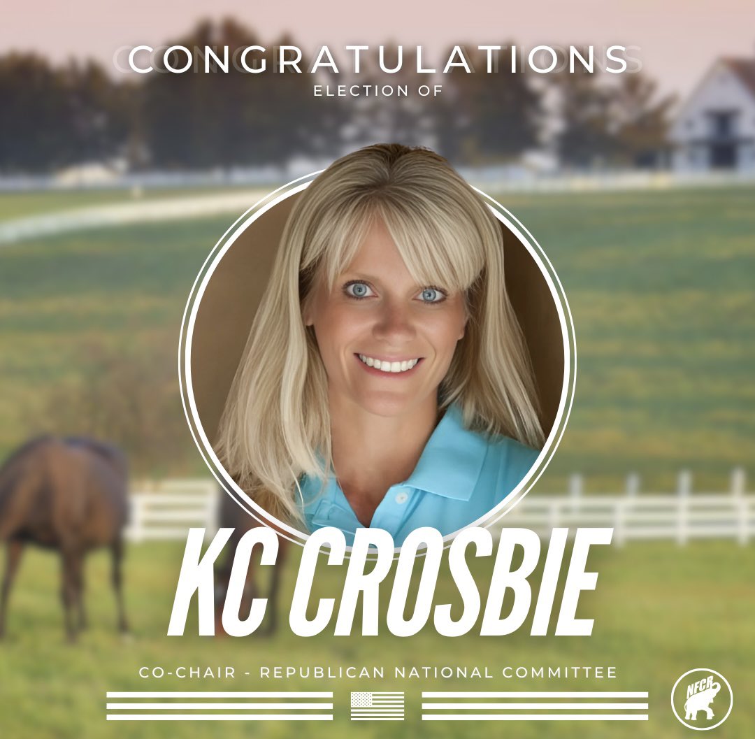 Congratulations to Michael Whatley on his re-election as the RNC Chair and KC Crosbie on her election as the RNC Co-Chair! We look forward to their leadership!