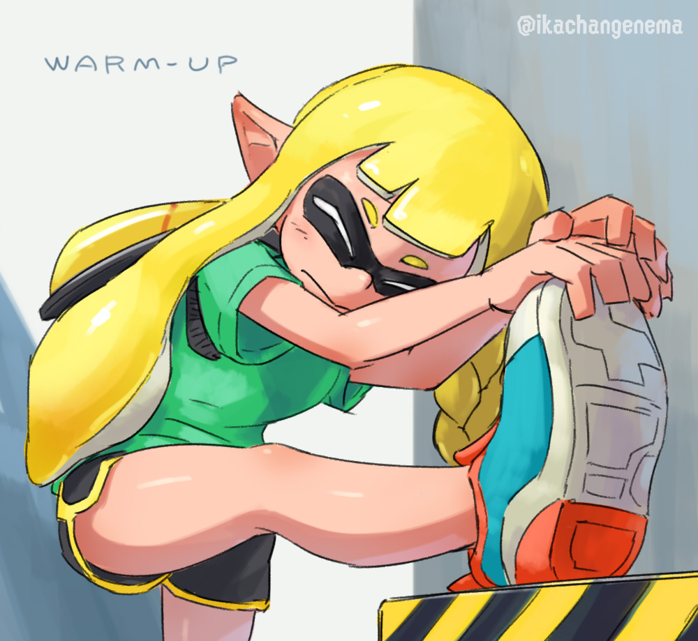 イカちゃんの準備運動
Inkling girl warm-up 