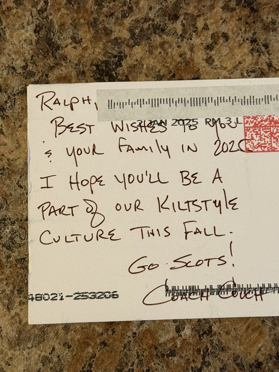 Thank You <a href="/CoachCouchAlma/">Jason Couch</a> for the message and kind words <a href="/AlmaScotsFB/">Alma College Football</a> #GoScots