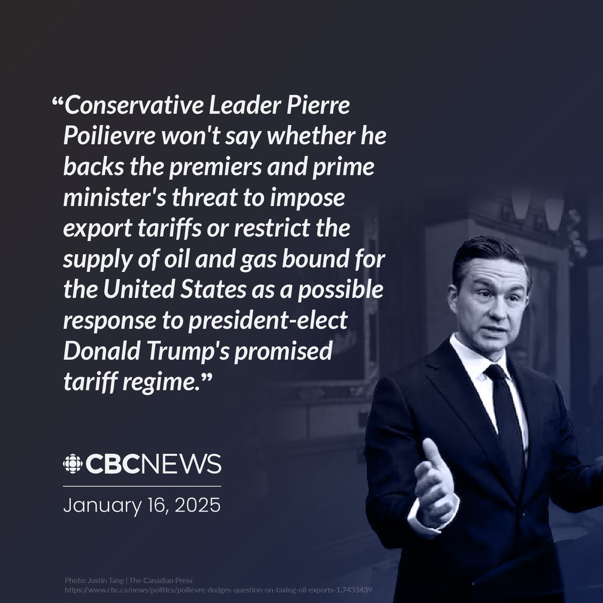 Will Pierre Poilievre stand with team Canada?