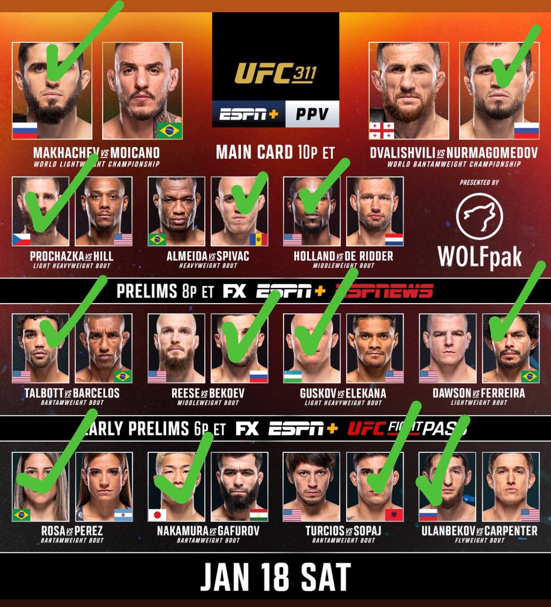 collectionpicks's tweet photo. Mis selecciones de ganador de #ufc311 el día de hoy.
👁️ ojo, no son apuestas. Sólo por quien me inclino, no les recomiendo tomar momios ultra culeros (-500, -600, -1200, etc).
Disfruten la cartelera 🔥
#ppv #ufccard https://t.co/Xm7GJVNbeP