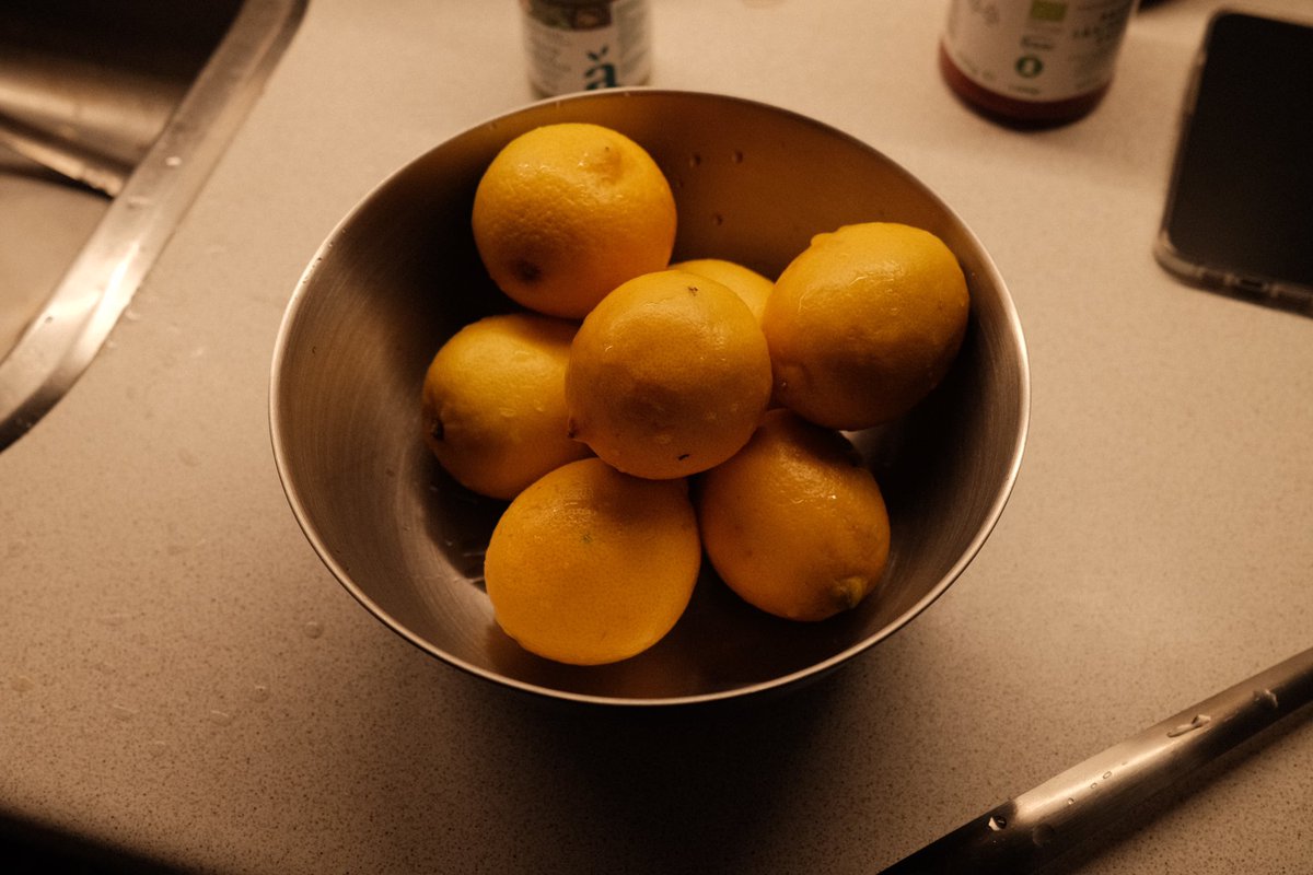 br11x's tweet photo. second attempt at preserving lemons for chanh muối

now just have to wait 6 months https://t.co/yhsL99CWRY