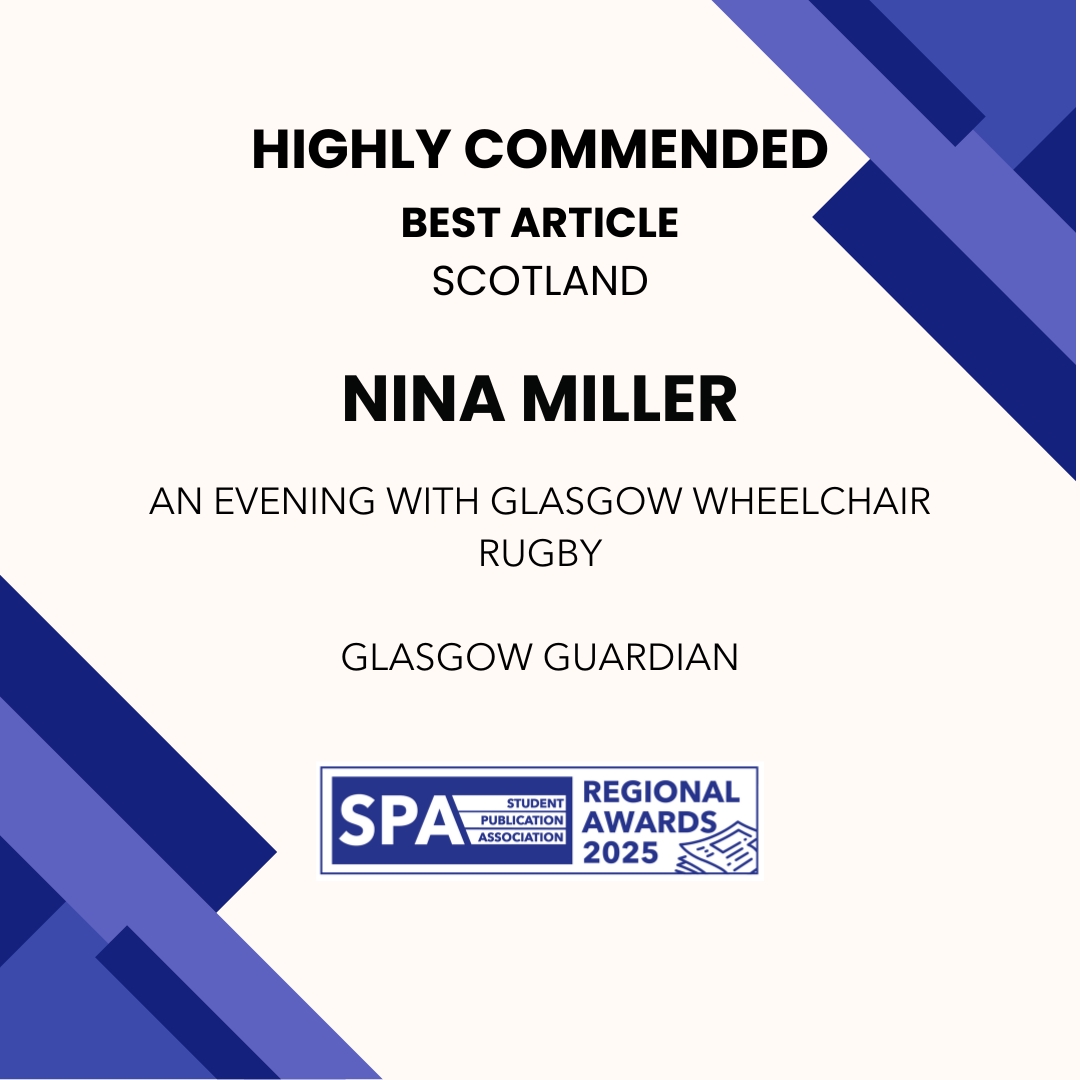 SPAJournalism's tweet photo. Best Article:

Winner: Kate Bailey Tonkin @GlasgowGuardian (https://t.co/97r30J81sj)

Highly Commended: @NinaJosephineM1  @GlasgowGuardian (https://t.co/XcvbrXi8pC) https://t.co/JPLJ0NHUFN