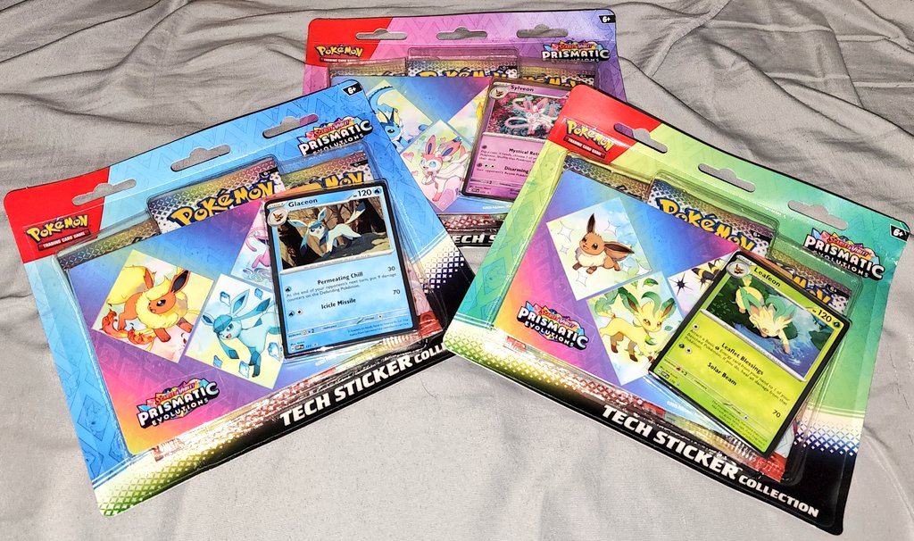 ✨PRISMATIC EVOLUTIONS GIVEAWAY✨

For a chance to win 1 OF 3 Prismatic Evolutions Tech Sticker Collections:

✅Follow <a href="/ClxtchysCards/">Clxtchy</a> 
✅Like &amp; Repost This!

🔥Giveaway ends when I reach 600 followers!
Good Luck!

#Pokemon #PokemonTCG #Giveaway #PrismaticEvolutions