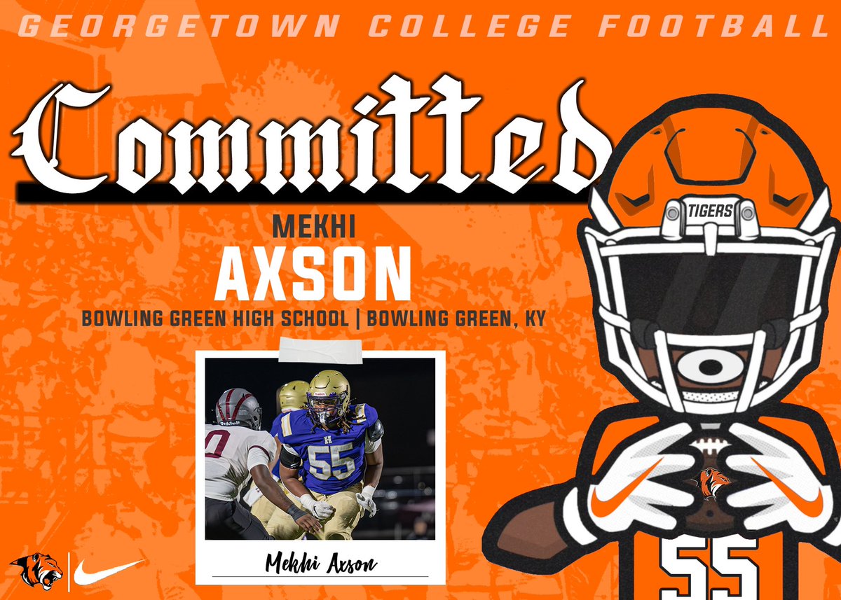 Mekhi Axson (@mekhiaxson2025) on Twitter photo #AGTG I’m blessed to announce that I have committed to Georgetown College to further my academic and athletic career!🐅⚫️🟠 #TigerPride <a href="/Gtown_Football/">Georgetown College Football</a>
<a href="/JohnPerin/">John Perin</a> <a href="/CoachDamGC/">Coach Damschroder</a> @CoachDC14
<a href="/CalebCorrill/">Caleb Corrill</a> <a href="/PurplesFootball/">BGHS Football</a> #AGTG I’m blessed to announce that I have committed to Georgetown College to further my academic and athletic career!🐅⚫️🟠 #TigerPride <a href="/Gtown_Football/">Georgetown College Football</a>
<a href="/JohnPerin/">John Perin</a> <a href="/CoachDamGC/">Coach Damschroder</a> @CoachDC14
<a href="/CalebCorrill/">Caleb Corrill</a> <a href="/PurplesFootball/">BGHS Football</a>