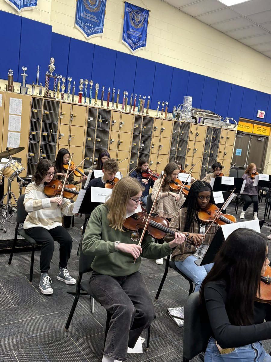 Rehearsal is going strong this morning for the OMEA District Honor Orchestra. BG students are so well prepared and represented. Performance will be tomorrow (1/19) 2:30pm for Middle School and 7pm for High School at the Stranahan Theater. <a href="/ERadabaughBGCS/">Eric Radabaugh</a> <a href="/DanBlackBGCS/">Dan Black</a> <a href="/BGSchools/">BG Schools</a>