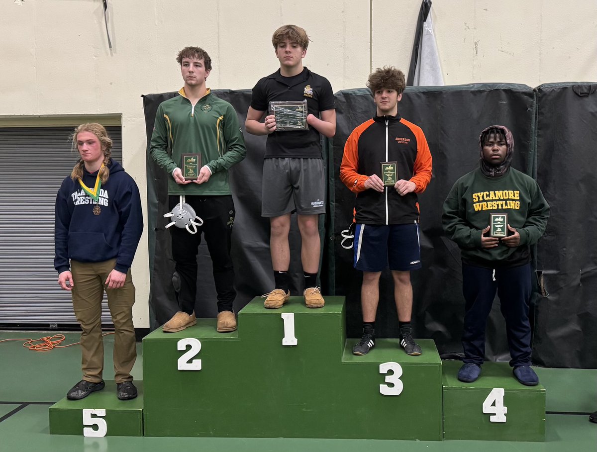 Your 190 pound CHAMPION at the Sycamore Invitational, NWHS sophomore, Kaleb Peters!!! ⁦<a href="/swocsports/">SWOC Sports</a>⁩ ⁦<a href="/nwlocal/">Northwest Local School District</a>⁩ ⁦<a href="/NorthwestAD/">Northwest Athletics</a>⁩ ⁦<a href="/ATC_AnnieP/">Annie Putnam, MS, ATC, AT</a>⁩