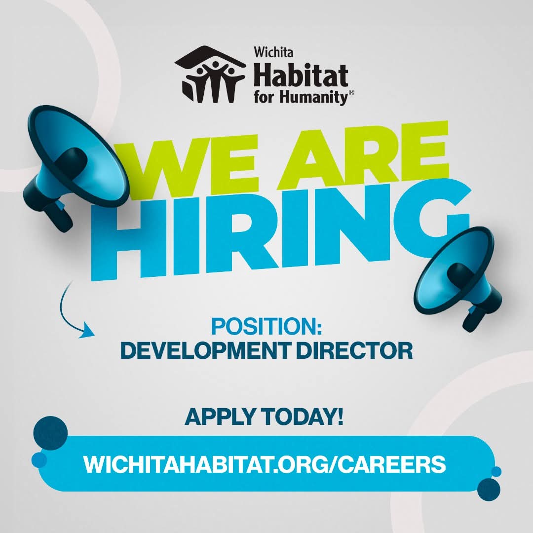 Join Wichita Habitat for Humanity in transforming lives! We're seeking a passionate and driven Development Director to lead our fundraising efforts and help us build a stronger community.

Learn more and apply:
➡ wichitahabitat.org/careers