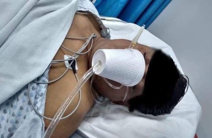 HectorRossete's tweet image. Yo no veo a un @fernandeznorona o una @LuisaAlcalde utilizando estos simuladores de mascarillas de oxígeno, a base de unicel, por la escasez y desabasto de insumos que hay en el sector salud., NUNCA los veremos porque no se atienden en hospitales de gobierno.