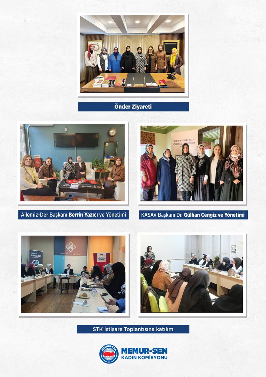 📌 İstanbul’ da
Sivil Toplum Kuruluşlarıyla buluşmalarımız devam ediyor..
ÖNDER,
AİLEMİZDER,
KASAV ve
HAZAR derneklerini ziyaret ederek 
Kıymetli temsilcileriyle bir araya geldik.

Toplumun hafızası ve dinamik gücü olan STK’ larımız ile Filistin’i, Suriye’yi, Aileyi, Gençliği