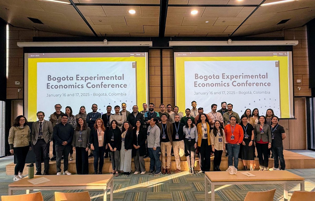 Thank you to all the participants of the Bogotá Experimental Economics Conference (BEEC)! Your insights, discussions, and energy made this event truly inspiring. Looking forward to seeing the amazing work that comes next! #BEEC #ExperimentalEconomics