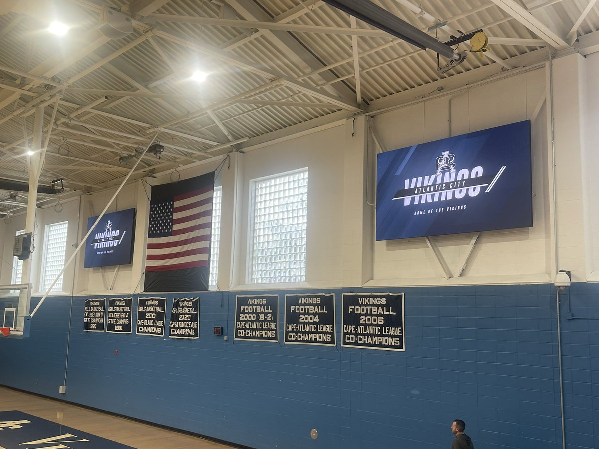 New video scoreboards at AC - Easily the best gym in South Jersey