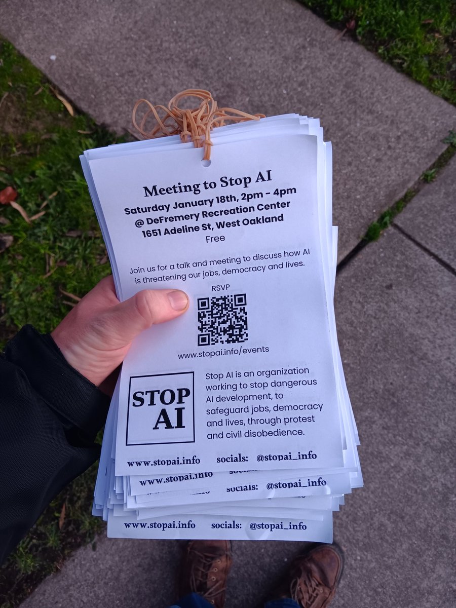 StopAI_Info's tweet image. Flyer every day #StopAI
