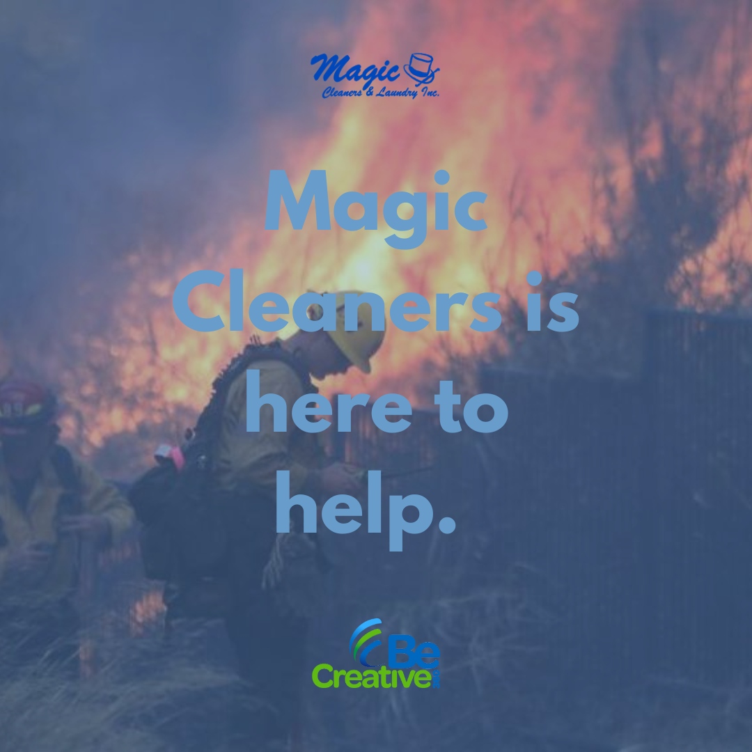 If you or someone you know has been affected by the Eaton Fire, our client, Magic Cleaners, is here to help. 💙 Throughout January, they’re offering free wash and fold services for those impacted and free cleaning for first responders. Thank you for your courage and resilience.