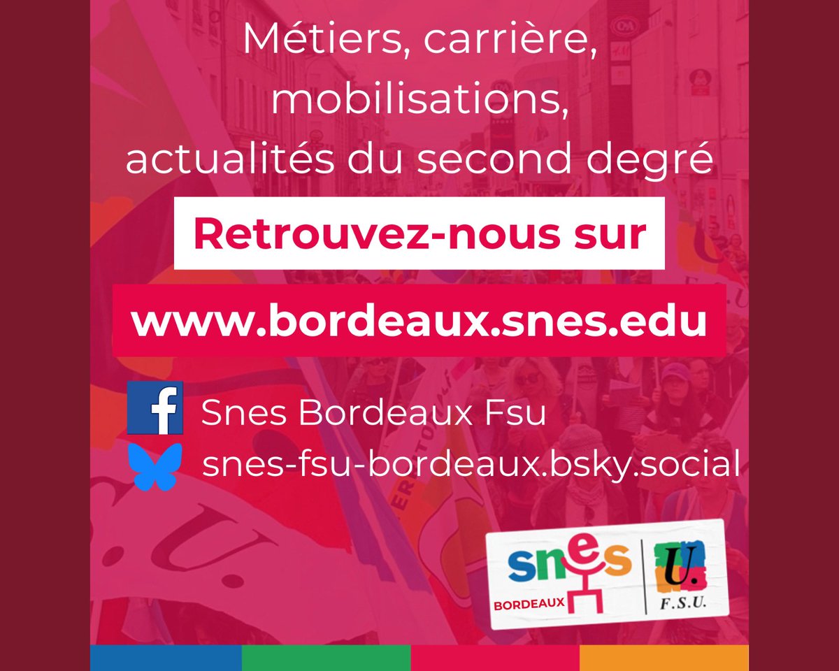 20 janvier, le <a href="/SnesFSUBordeaux/">SNES-FSU Bordeaux</a> quitte X !
Twitter n’est plus, X est désormais un espace marqué par la violence et la toxicité, transformé en outil de propagande au service de l’extrême droite.
Bâtissons des espaces d’échanges + sains ! 
➡️ snes.edu/article/le-sne…
#HelloQuitteX