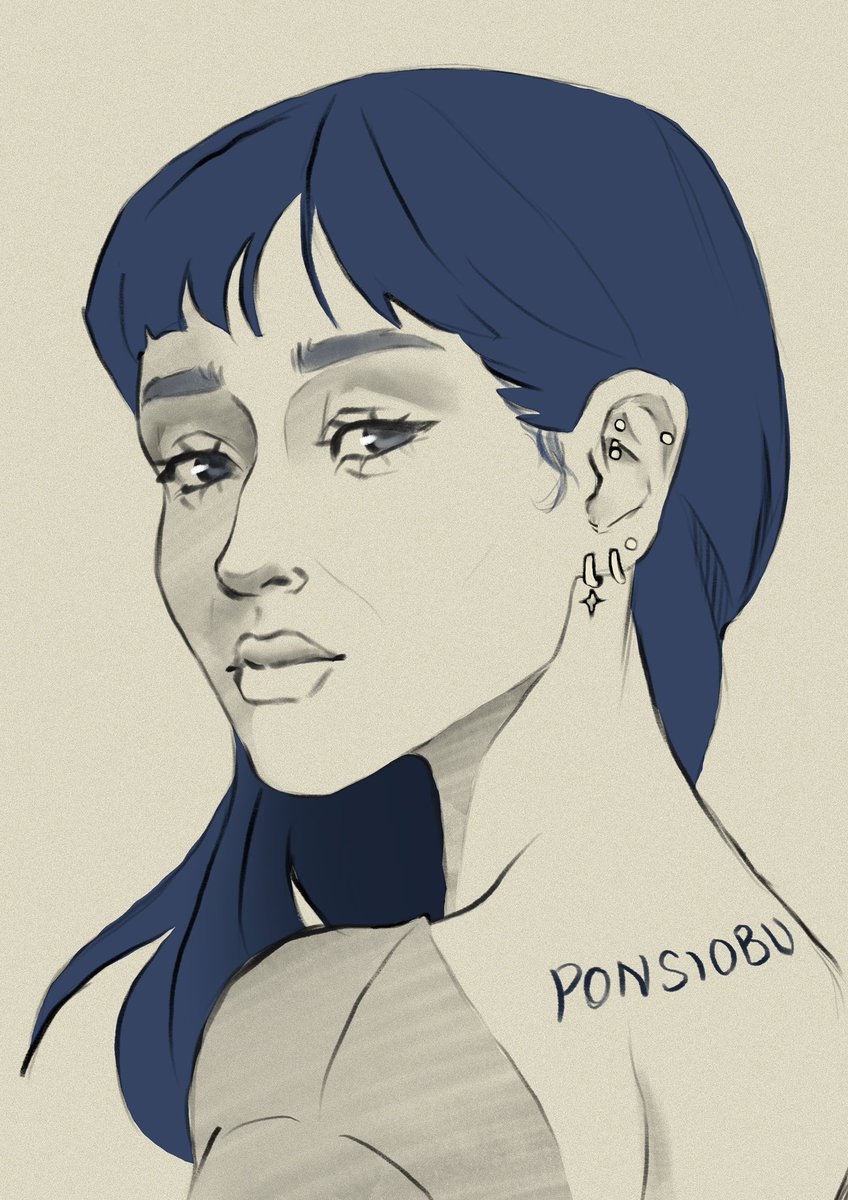 i’m trying to draw more (non-merch related) stuff thiss year

here’s my favorite sketch/study so far (ofc it’s bc she resembles cait)

#Procreate