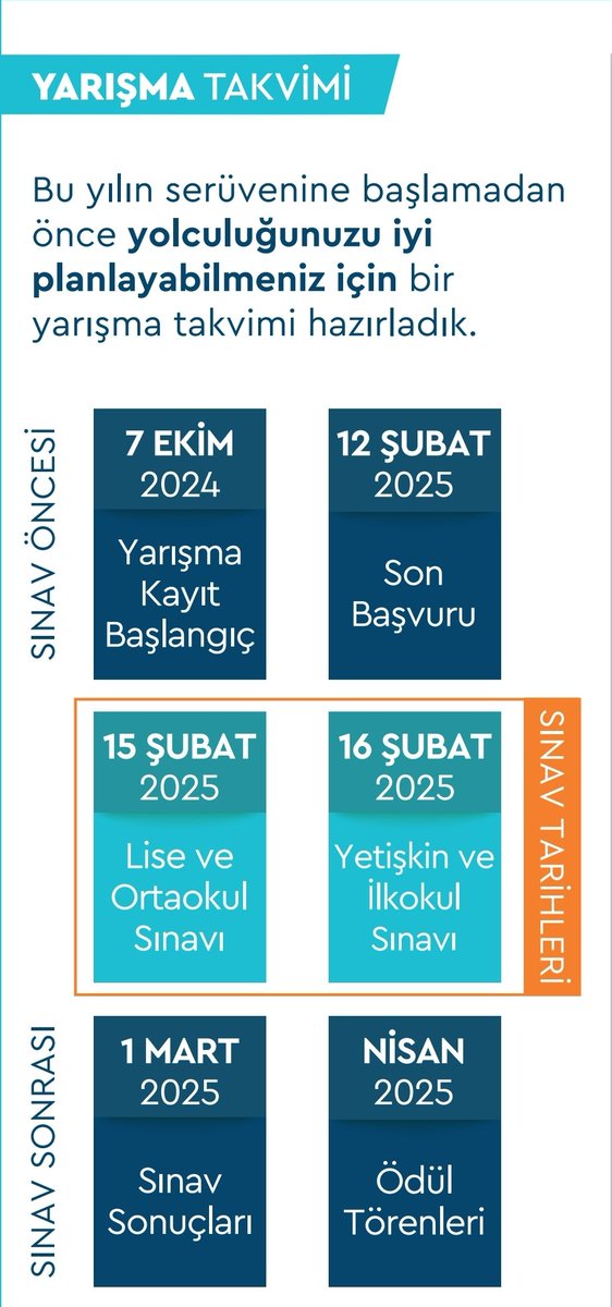 simsekaydin's tweet photo. #incinsendeincitme Ufka Yolculuk Bilgi ve Kültür Yarışması takvimi. https://t.co/nuORa2ofW4