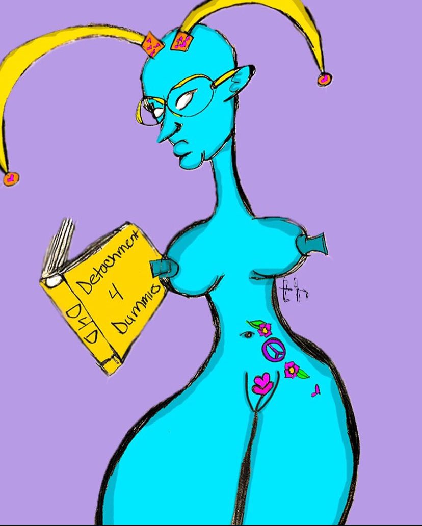 thenewdartistX's tweet photo. These are my original characters called “The N8kd Aliens” https://t.co/5ZUCz74bDw