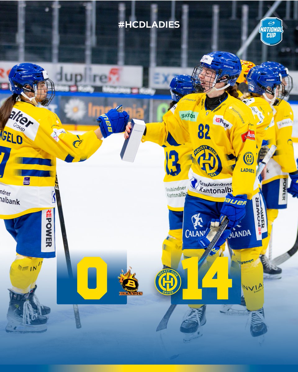 Hockey Club Davos (@hcd_offiziell) on Twitter photo π πππ‘ππ π₯ππ¦π¨ππ§!
HALBFINALE! π₯³ Die #HCDLadies spielen nΓ€chstes Wochendene im Final-4 Turnier des National Cup. Heute gab es einen deutlichen Sieg gegen die unterklassigen Brandis Juniors Ladies. <a href="/SwissIceHockey/">Swiss Ice Hockey</a> π πππ‘ππ π₯ππ¦π¨ππ§!
HALBFINALE! π₯³ Die #HCDLadies spielen nΓ€chstes Wochendene im Final-4 Turnier des National Cup. Heute gab es einen deutlichen Sieg gegen die unterklassigen Brandis Juniors Ladies. <a href="/SwissIceHockey/">Swiss Ice Hockey</a>
