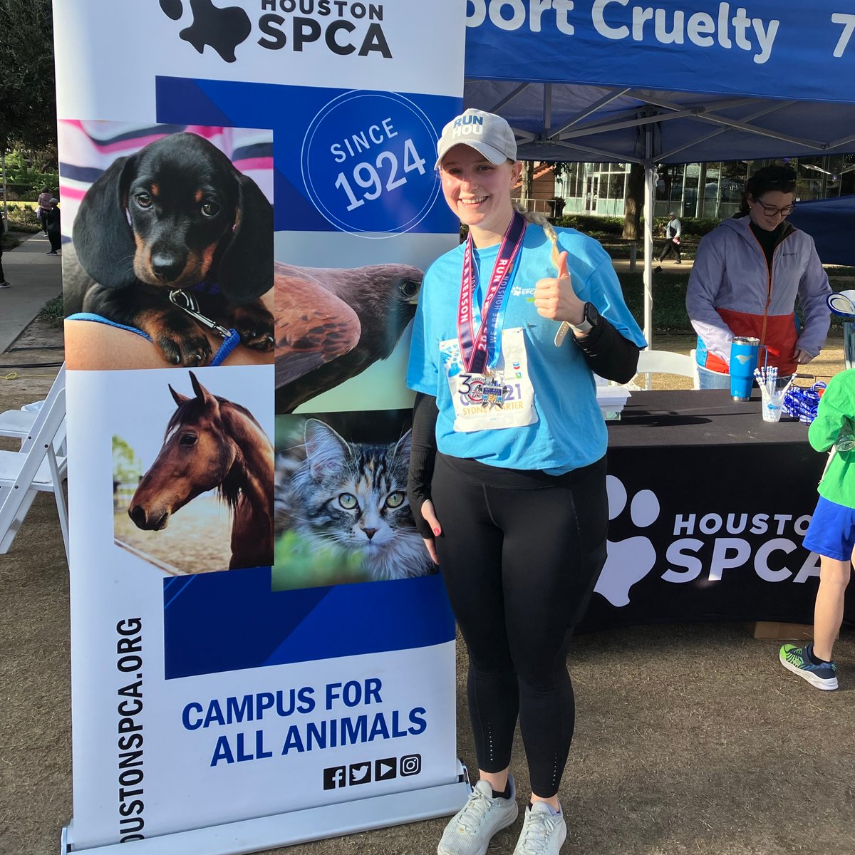 HoustonSPCA's tweet photo. ๐โโ๏ธโจ Kicking off the Run for a Reason season in style! Selin and Sydney crushed the 5K on day one, showing off their passion for running and making a difference. Here's to an amazing journey ahead! ๐พโค๏ธ #RunForAReason #HoustonSPCA https://t.co/W5MnYKYQcD