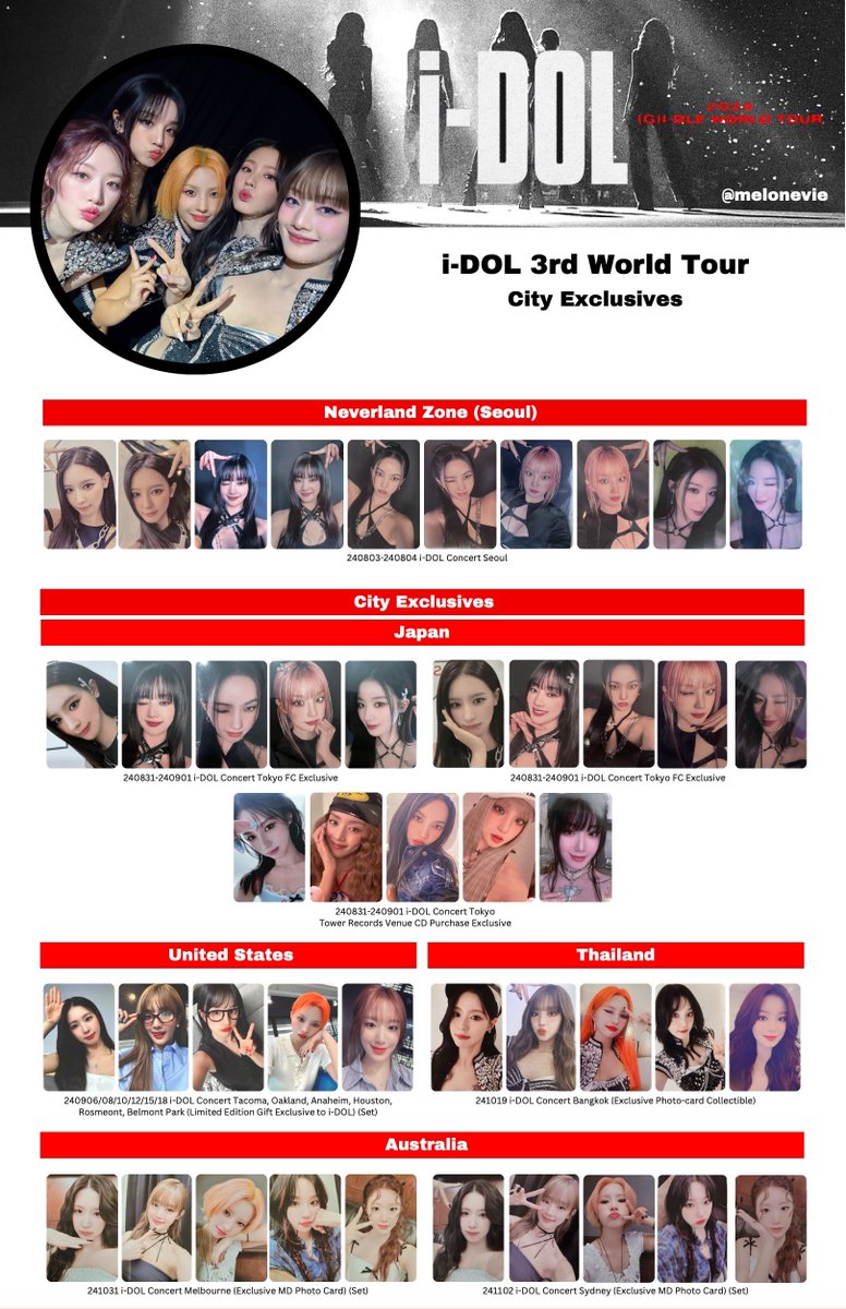 G)I-DLE WORLD TOUR 'i-DOL' PHOTOCARD TEMPLATE + Blu-Ray, KTown4u