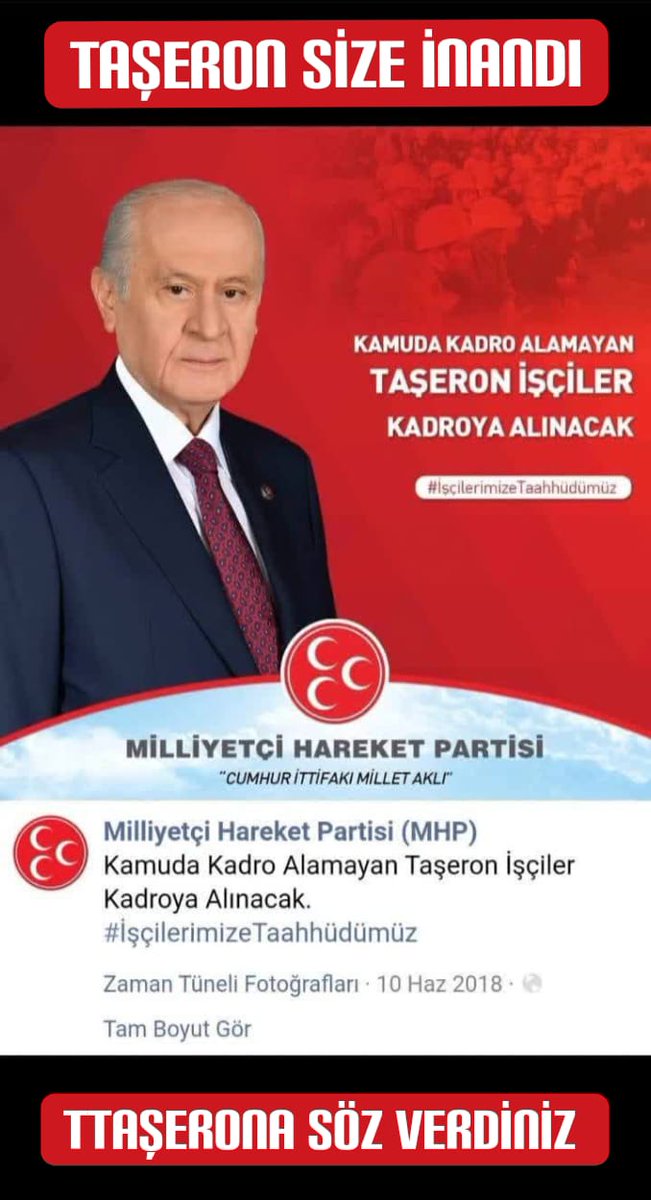 Gelen söz verdi! 
Giden söz verdi 
Ama tutan olmadı! 
TaşeronunHakkını Yediniz !