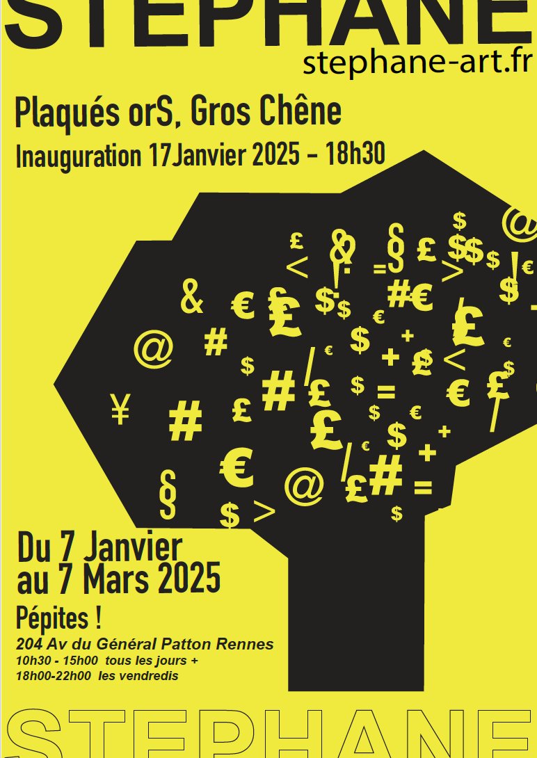 stephane_art's tweet photo. Exposition "Plaqués OrS"  du 07 Janvier au 07 Mars 2025 à Pépites ! Resto Bistro Expo - RENNES  
#RennesMétropole #stéphane_art #exposition #expoRennes #visitRennes #sortiràRennes #peinture #recyclage #dessin #artcontemporain #jaune #art #cartonJaune https://t.co/Am4oVEflb5