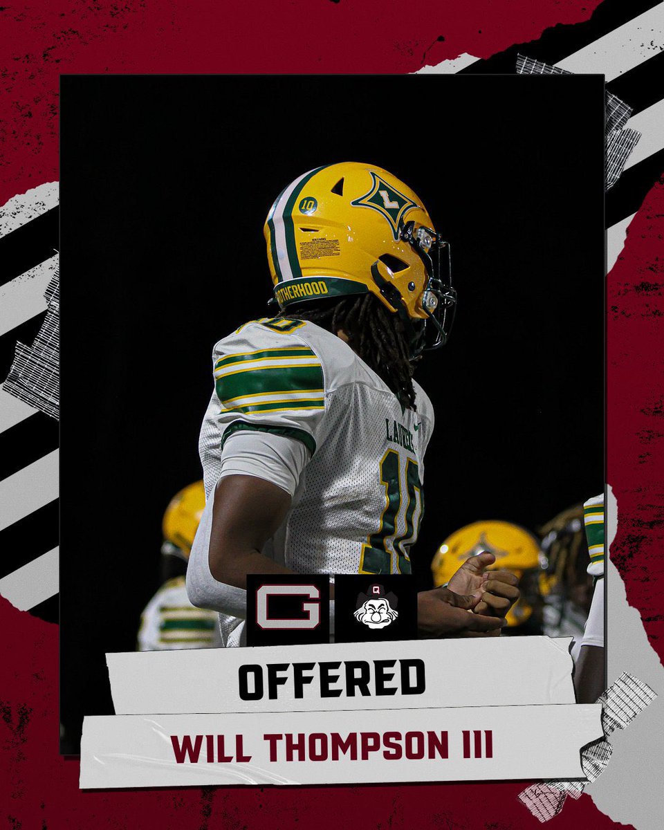 Will Thompson (@willcertified07) on Twitter photo After a great visit and conversation with <a href="/Coach_JWarren/">Jamel Warren</a> I am blessed to have received an offer from <a href="/GuilfordFB/">Guilford College Football</a>.
<a href="/GregPort17/">Greg Porter</a> <a href="/ldhsRaiderFB/">LDHS Raider Football</a> <a href="/Coach_Dean89/">Adams Dean</a> After a great visit and conversation with <a href="/Coach_JWarren/">Jamel Warren</a> I am blessed to have received an offer from <a href="/GuilfordFB/">Guilford College Football</a>.
<a href="/GregPort17/">Greg Porter</a> <a href="/ldhsRaiderFB/">LDHS Raider Football</a> <a href="/Coach_Dean89/">Adams Dean</a>