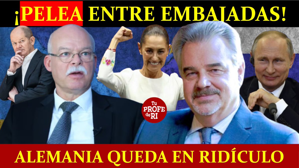Jjlopez_almejo's tweet photo. 🔴 EMBAJADA #RUSA EN #MÉXICO RESPONDE A BURLAS DE EMBAJADOR #ALEMÁN y PONE UN ALTO A DIPLOMÁTICOS DE #EEUU

✍️ Diplomáticos de #EEUU y #Alemania se burlan de las ofertas rusas para mexicanos, y les ponen un alto.
✍️ Embajador ruso en México refuta falacias del Clemens Von Goetze acerca del conflicto Rusia-Ucrania.
👇
https://t.co/e0FlZJDeZk