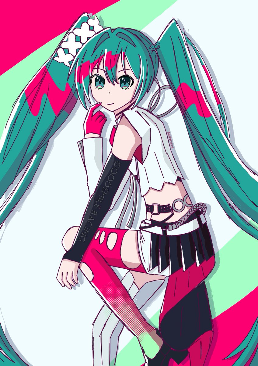 saderuuu's tweet photo. racing miku 2025! 🏁✨ ＃初音ミク https://t.co/bhXG9Gqlov