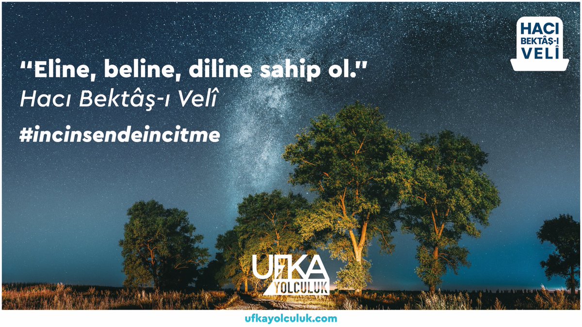 Anadolu’nun ışığı, insanlığın rehberi: Hacı Bektâş-ı Velî.

Ufka Yolculuk 12, bu yıl onun engin öğretilerine odaklanıyor.

Bilgiyi keşfet, kültürü yaşa! 📖

Detaylar: ufkayolculuk.com

#incinsendeincitme