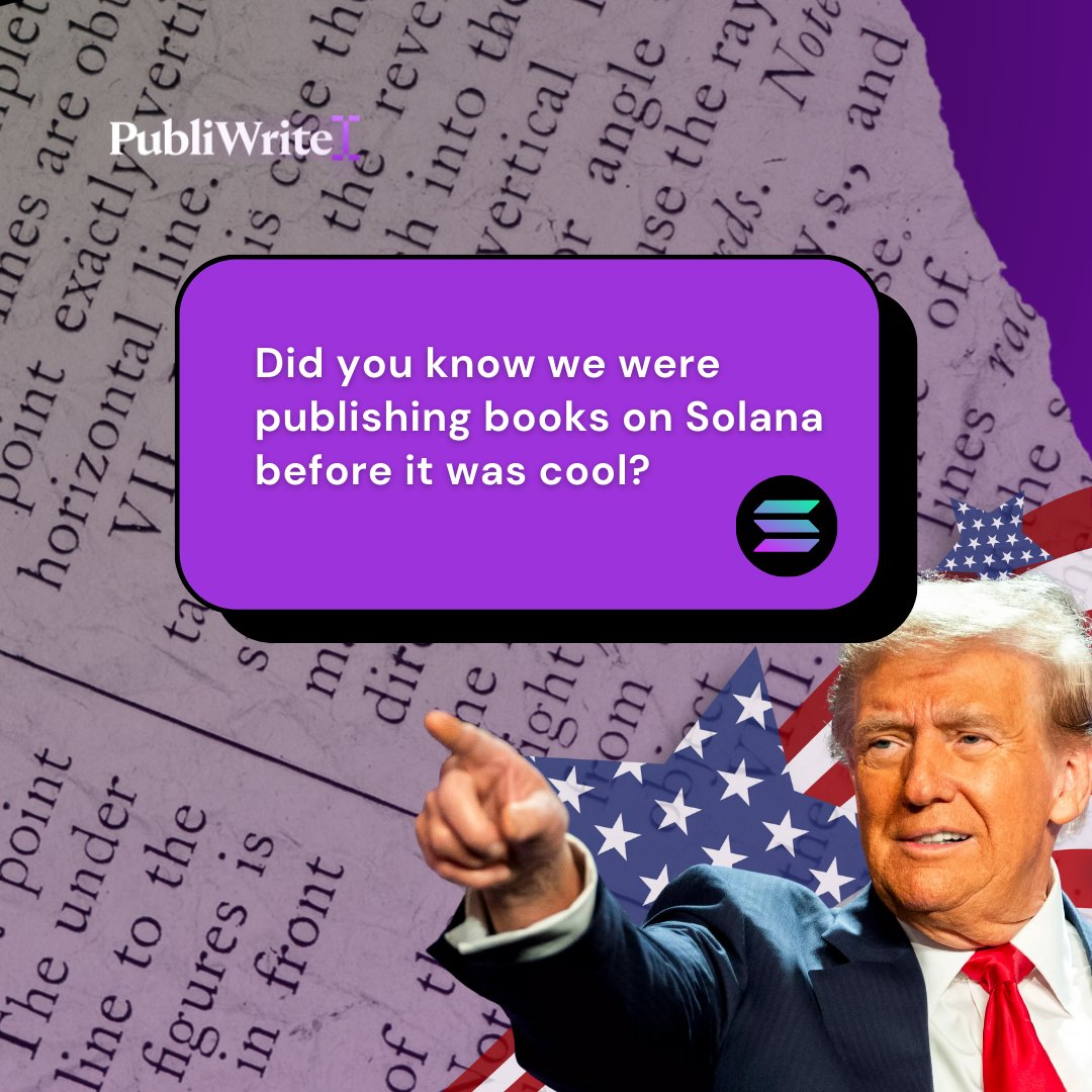 🚀PubliWrite launched on $Solana and then Trump follows? 
Coincidence? 🤔
I think not.