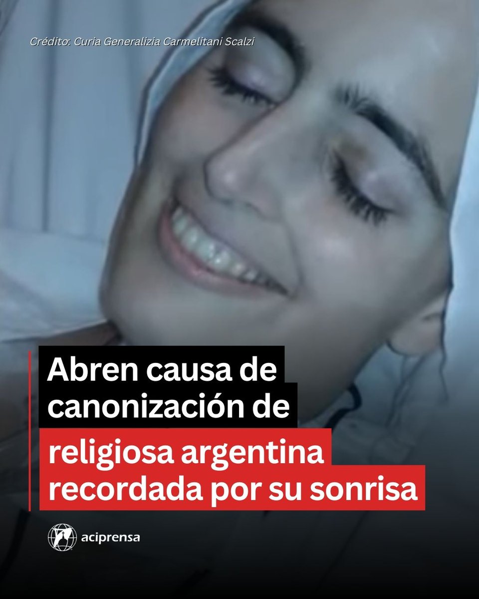 El Arzobispo de Santa Fe de la Vera Cruz (Argentina), Mons. Sergio Fenoy, decretó el inicio de la Causa de Beatificación y Canonización de la Sierva de Dios Hermana Cecilia María de la Santa Faz, religiosa carmelita que vivió en el Carmelo ubicado en la Arquidiócesis entre 1997 y 2016, recordada por haber conservado su sonrisa incluso en el momento de su muerte.

El arzobispo también nombró a los oficiales de la investigación, y convocó a los fieles a participar de la Misa y sesión de apertura de la investigación, que se celebrará el domingo 23 de febrero a las 9:00 horas en el convento San José y Santa Teresa, de las Hermanas Carmelitas Descalzas (Av. López y Planes 4116, Santa Fe).

En 2024, al firmar el edicto para iniciar el proceso previo a la Causa de Canonización, el prelado destacó el testimonio de la religiosa de “amor y confianza en Jesucristo, aún en medio de las pruebas más duras” , asegurando que “ha despertado en muchos corazones el deseo de un mayor compromiso de vida cristiana”.

Más información:
👉 https://t.co/p7cujwWp2f