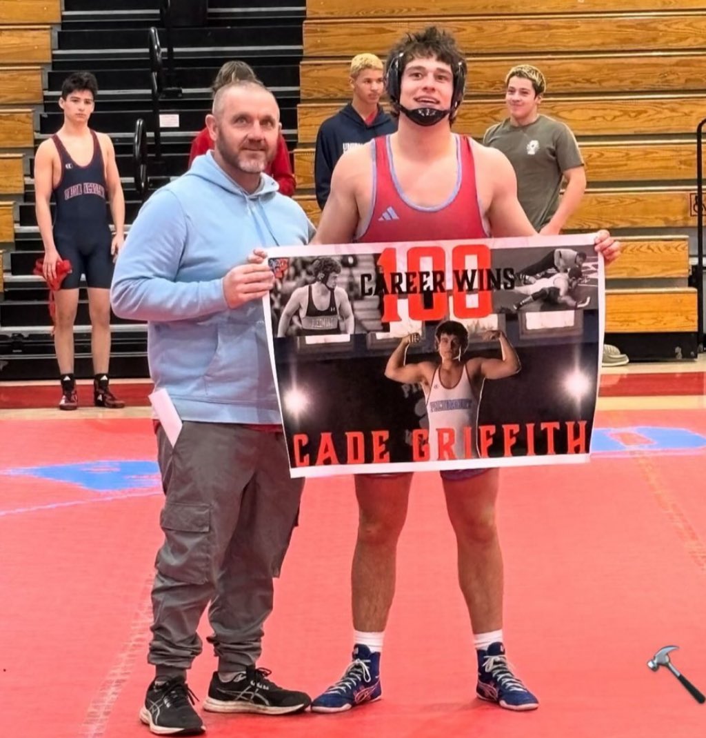 PHS ATHLETICS (@phsathletics5) on Twitter photo Congrats Cade Griffith on your 100th win! <a href="/AGHoulihan/">Andrew G. Houlihan</a> <a href="/UCPSNC/">Union County Public Schools</a> <a href="/UCPSNCAthletics/">UCPS NC Athletics</a> <a href="/PiedmontHSNC/">Piedmont High School</a> <a href="/piedmontHighBC/">Piedmont High Athletic Booster Club</a> <a href="/PiedmontHighATC/">PHS AthleticTraining</a> <a href="/WEAREPIEDMONT/">Piedmont Wrestling</a> <a href="/DylanStamey_PHS/">Dylan Stamey</a> Congrats Cade Griffith on your 100th win! <a href="/AGHoulihan/">Andrew G. Houlihan</a> <a href="/UCPSNC/">Union County Public Schools</a> <a href="/UCPSNCAthletics/">UCPS NC Athletics</a> <a href="/PiedmontHSNC/">Piedmont High School</a> <a href="/piedmontHighBC/">Piedmont High Athletic Booster Club</a> <a href="/PiedmontHighATC/">PHS AthleticTraining</a> <a href="/WEAREPIEDMONT/">Piedmont Wrestling</a> <a href="/DylanStamey_PHS/">Dylan Stamey</a>