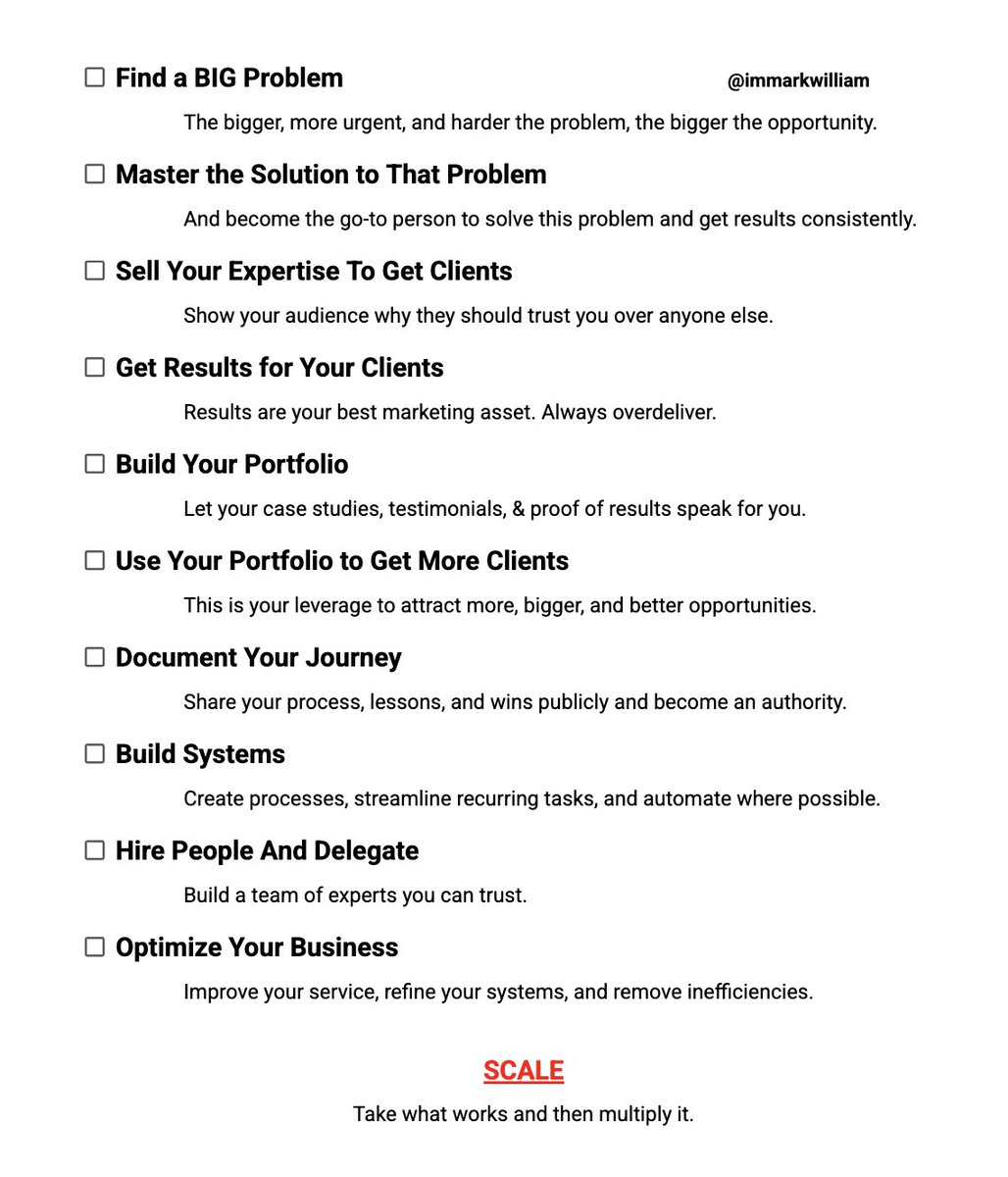 immarkwilliam's tweet image. A successful business starts with the market's problem...