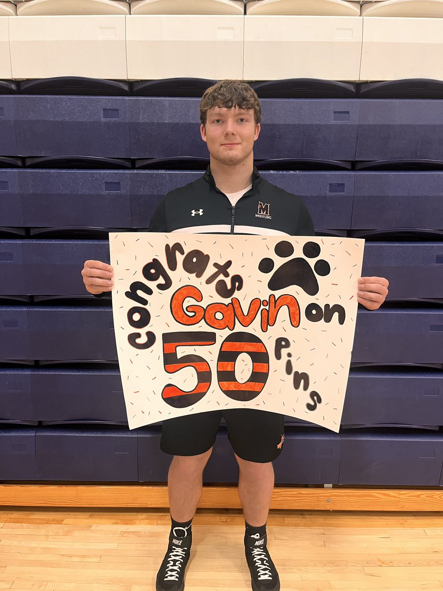 Congratulations Gavin Schaefer on your 50th Career Pin!! 
🐅🤼‍♂️