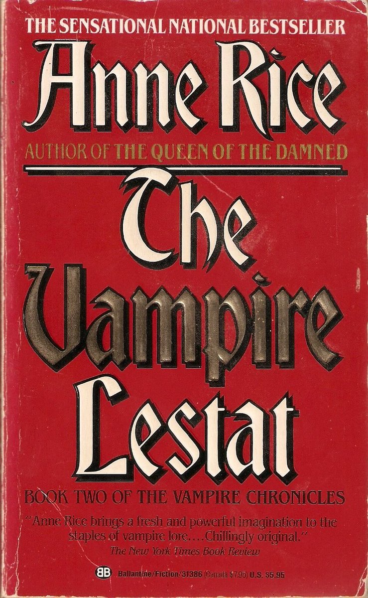 summerstargrrrl's tweet photo. The Vampire Lestat
Anne Rice (1985)
⭐️⭐️⭐️⭐️⭐️ https://t.co/jJXm3JEHyl