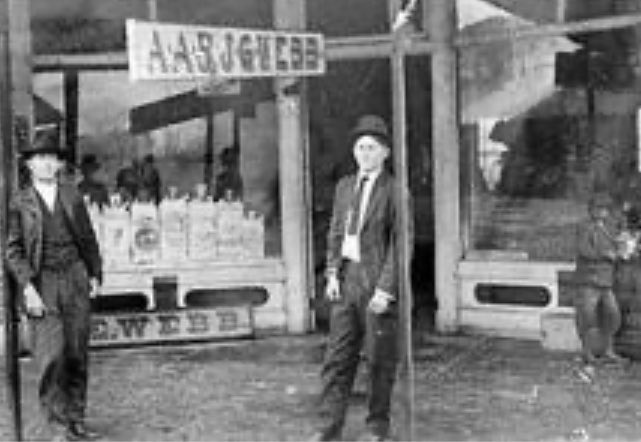 Webbs Grocery was on what was then Railroad Avenue (now Burwell Avenue). That downtown square of Adel has gone through many changes since 1873. #discovercook #discoverhome #localhistory