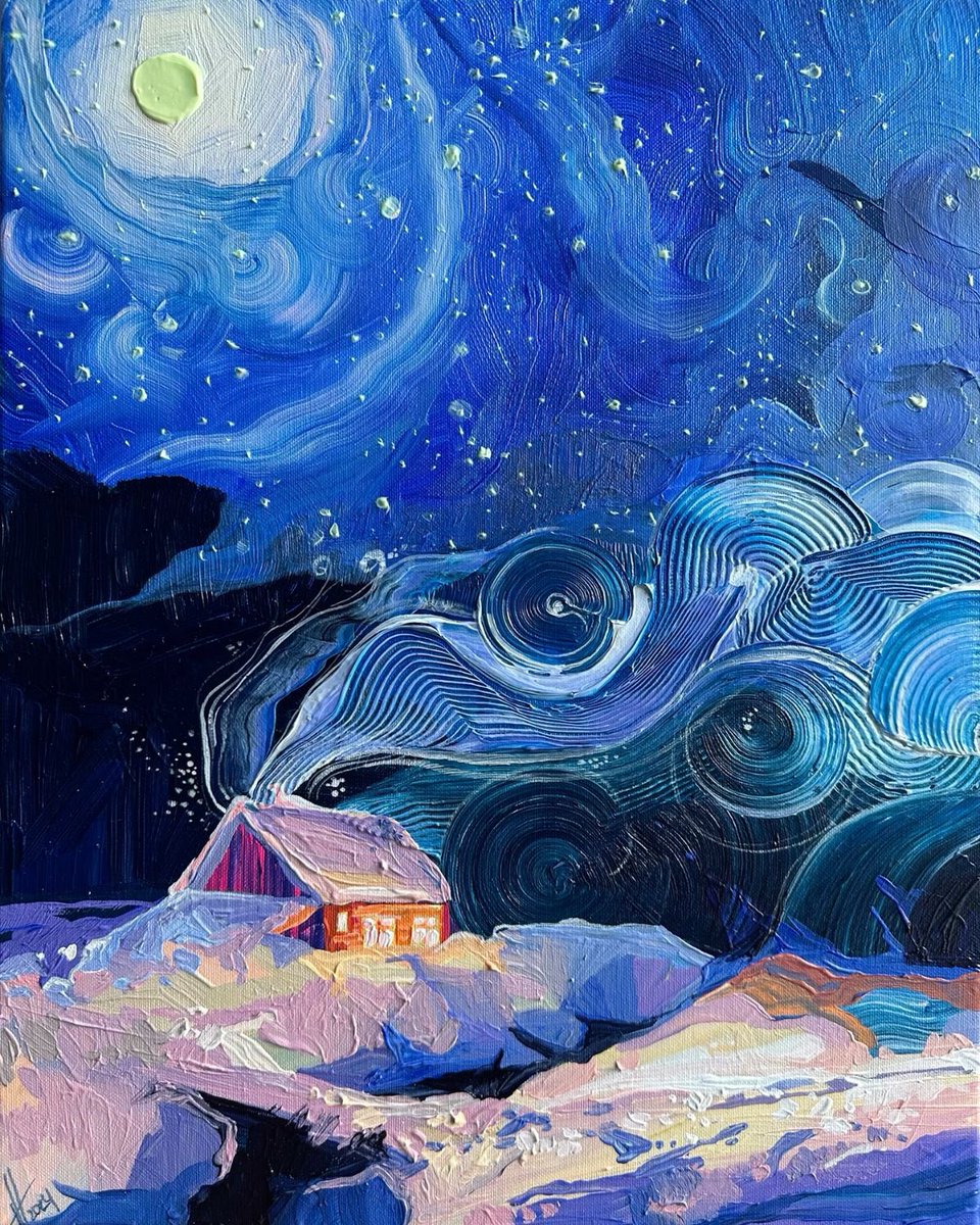 acrylic, canvas 40*50 cm “bedtime stories” 2024.