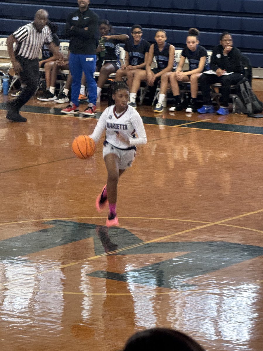 The <a href="/MariettaMiddleS/">MariettaMiddleSchool</a> 8th Grade boys and girls did a great job at their final home games of the season this morning. 🏀Ⓜ️🤍