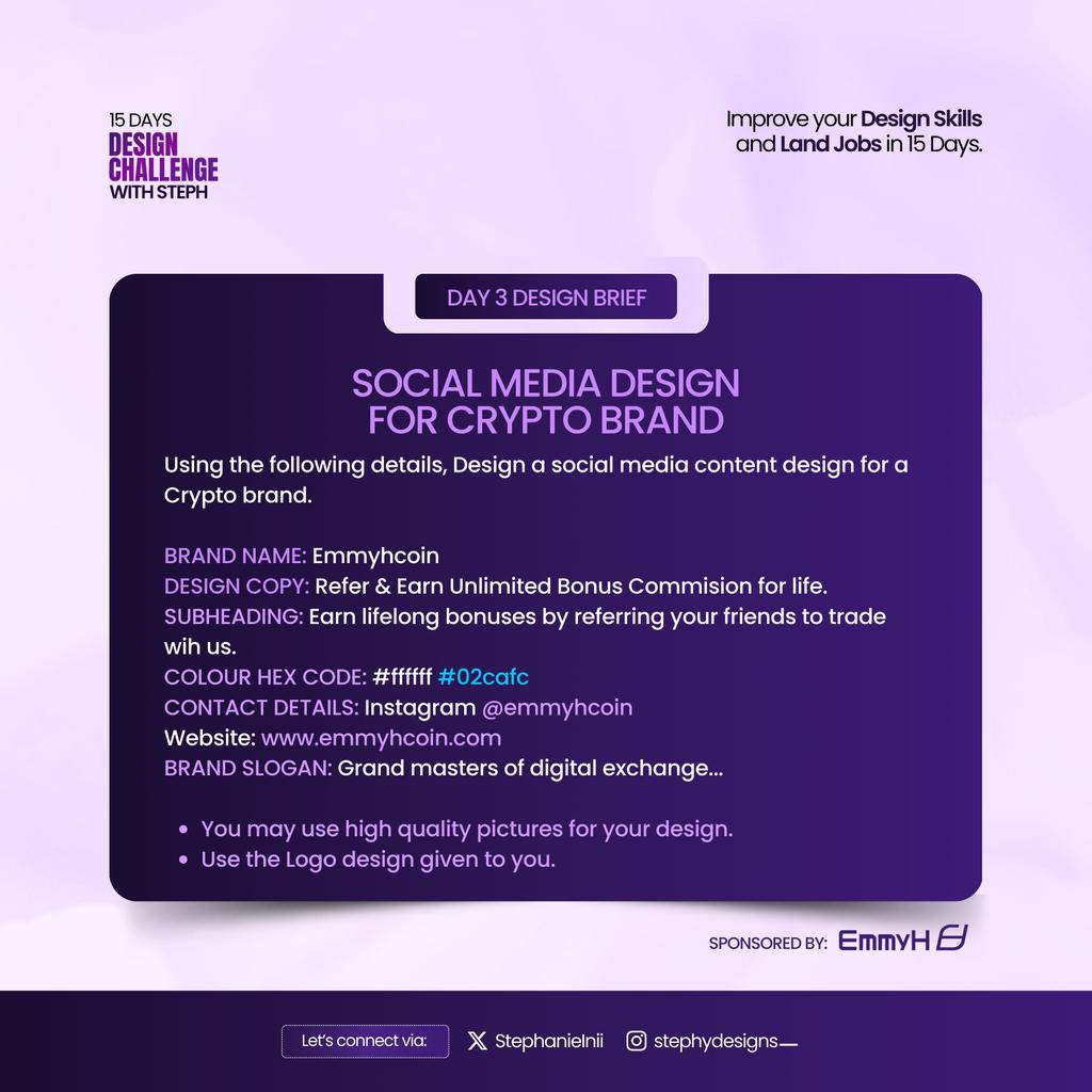 StephanieInii's tweet image. It's Day 3 of our 15 days design challenge.
Let's see your designsss.