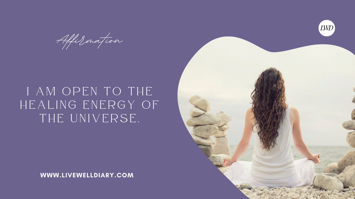 LiveWellDiary's tweet image. ✨ This affirmation invites you to receive positive energy and transformation.  Embrace each moment as an opportunity for growth and wellness. #HealingEnergy #PositiveVibes #AffirmationMagic